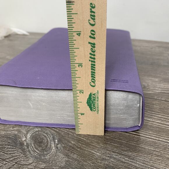 KJV Holy Bible GIANT PRINT Red Letter Purple Leathersoft Thomas Nelson - Picture 6 of 14